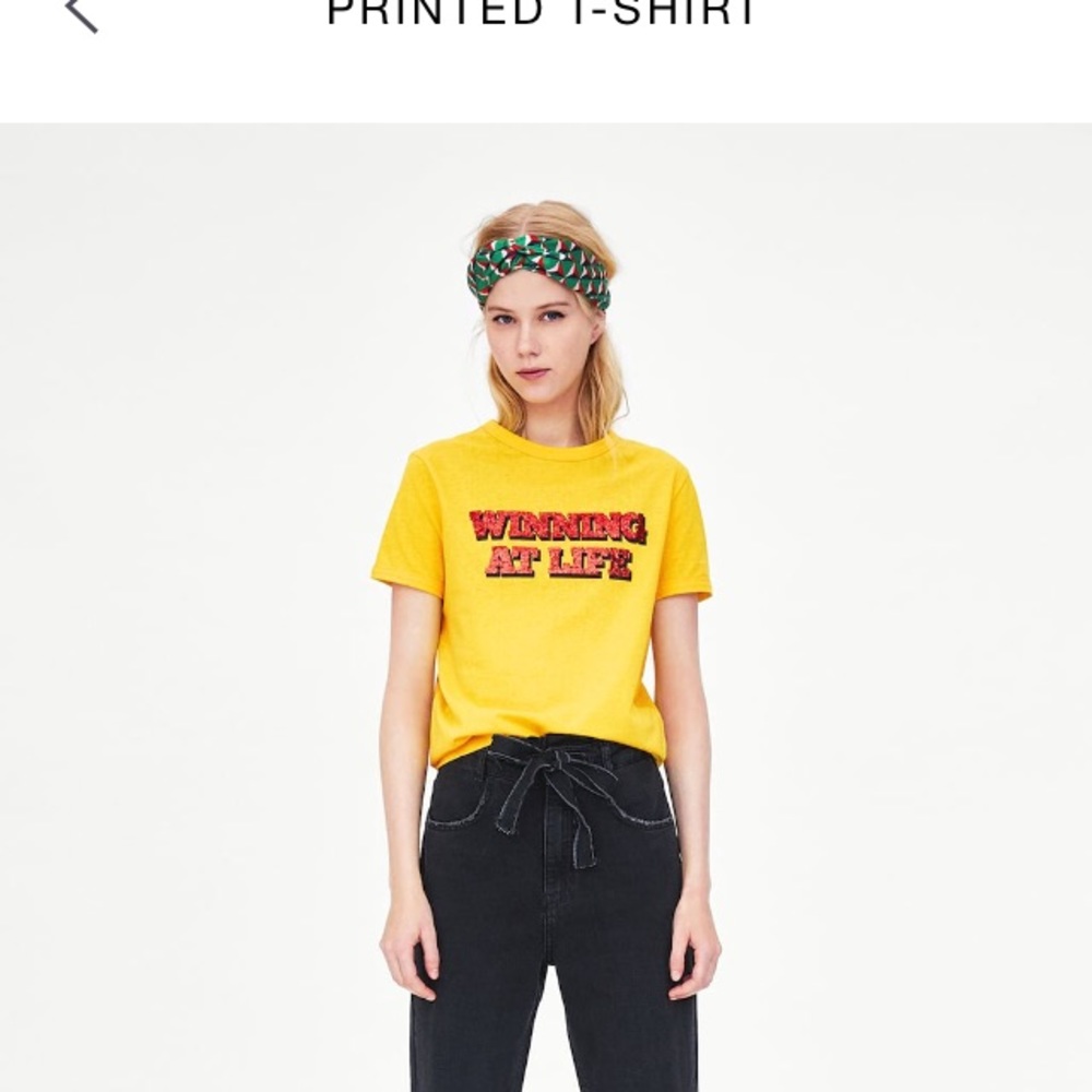 Winning at life is in Red glitter Zara TRF